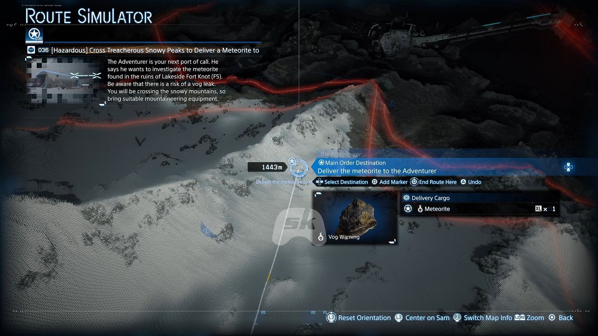 If the cargo in this mission is damaged, it will leak toxic gas (Image via Sportskeeda Gaming || Sony Interactive Entertainment)